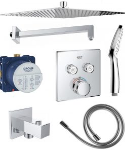 Grohe Grohtherm SmartControl Rond inbouwregendouche set