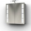 Ben Magno Spiegelkast Aluminium 75cm met staafverlichting
