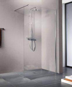 Ben Walk In Moon Inloopdouche 100x200cm RVS-look/Helder glas