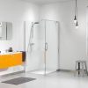 Sealskin Get Wet Impact douchecabine swingdeur met zijwand 100x195 cm chroom/zilver hoogglans helder glas