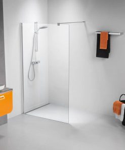 Sealskin Get Wet Impact inloop douchecabine 100x195 cm chroom/zilver hoogglans helder glas