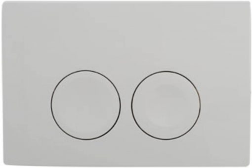 Geberit Delta 21 bedieningsplaat tweeknops frontbediening Wit