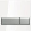 Geberit Sigma 40 bedieningsplaat met duofresh geurafzuigingsset Glas Wit-Aluminium