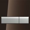 Geberit Sigma 40 bedieningsplaat met duofresh geurafzuigingsset Glas Umbra-Aluminium