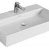 Villeroy&Boch Memento Wastafel 80x47cm zonder overloop Ceramicplus Wit
