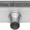 Easydrain Compact 50 tegel douchegoot 90 x 6 cm enkel RVS