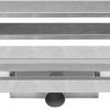 Easydrain Compact 50 TAF Wall afvoergoot 80 x 6 cm. zijaansluiting Rvs