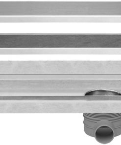 Easydrain Multi TAF afvoergoot 70 cm rooster als zero of tegel design RVS