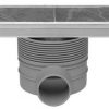 Easydrain Tegeldrain tegel afvoer goot 9.8x70cm. met sifon (tgl.roosterd.12mm Rvs