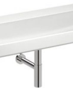 Sphinx 420 wastafel zonder kraangat 140x48 cm wit