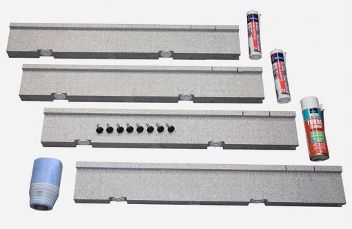 installatieset v/kleine maten douchebak 80 tm.100