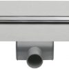 Easydrain XS Taf douchegoot 80cm met rooster z1 waterslot 50mm RVS Geborsteld