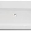 Ben Straight Wastafel zonder kraangaten 100x51 cm Wit
