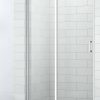 Saniselect Elina Nisdeur 120x210 cm links aluminium gepolijst / helder veiligheidsglas