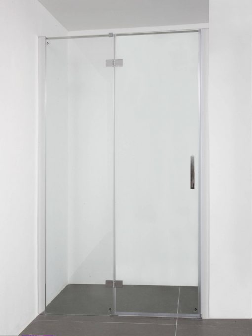 Saniselect Grado (Nis)draaideur 90x210 cm vast deel links Aluminium / Helder Glas