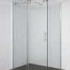 Saniselect Lomoni Zijwand voor schuifdeur 90x200cm Aluminium / Helder Glas
