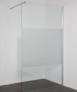 Saniselect Zissa Inloopdouche  120x200cm rechts Aluminium Gepolijst