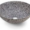Bathco Terrazo OpbouwkomØ 40x15 cm Black