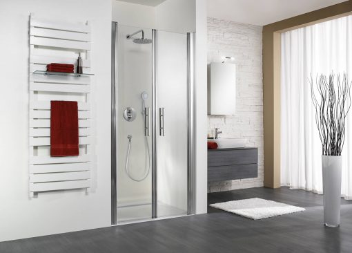 Duschprofi Exklusiv Pendeldeur voor nis 100x200cm Chroom/Helder glas