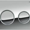 Geberit Omega 20 bedieningsplaat 2-knops front/planchetbediening Chroom-Matchroom-Chroom