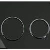 Geberit Omega 20 bedieningsplaat 2-knops front/planchetbediening Zwart-Chroom-Zwart