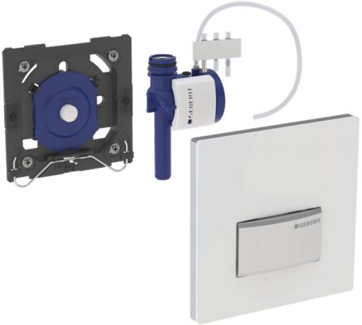 Geberit Sigma 50 urinoir bedieningsplaat pneumatisch eigen ontwerp Klantspecifiek