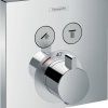 Hansgrohe ShowerSelect thermostaat met stopkranen 2 functies chroom