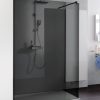 Duschprofi Walk In Pro inloopdouche 100x200 cm grijs glas Mat zwart