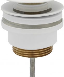 Ben Push Open Wastafelplug afsluitbaar Mat Wit