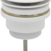 Ben Fixed Wastafelplug niet-afsluitbaar Mat Wit