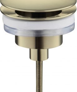 Ben Fixed Wastafelplug niet afsluitbaar voor MSN Antiek Brons