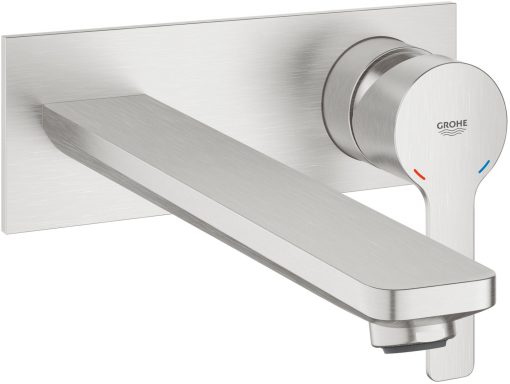 Grohe Lineare New Afdekset 2-gats Wastafelkraan Supersteel