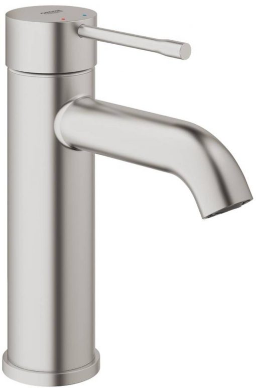 Grohe Essence New 1-gats wastafelmengkraan zonder waste Supersteel