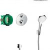Hansgrohe Croma Select S / Ecostat 2 stralen showerset chroom