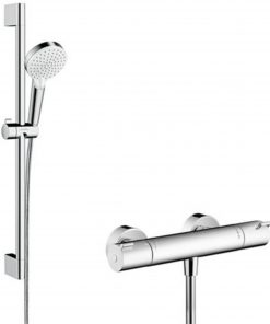 Hansgrohe Crometta douchecombinatie Vario/Ecostat wit/chroom
