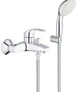 Grohe Eurosmart Badmengkraan met handdouche Chroom