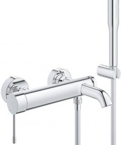 Grohe Essence New Badkraan met doucheset Chroom