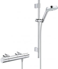 Grohe Grohtherm 3000 Cosmopolitan Douchethermostaat met doucheset Chroom