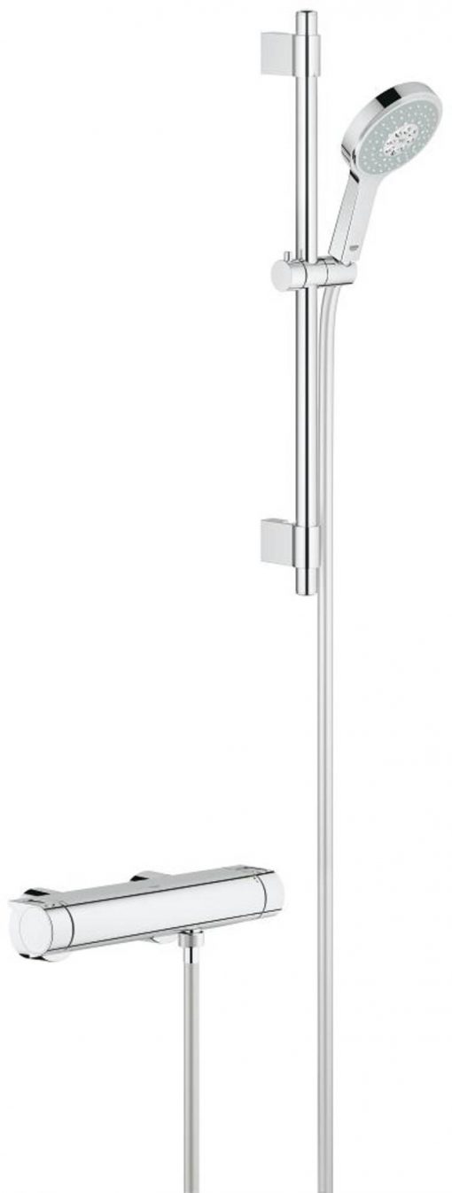 Grohe New Grohtherm 2000 Douchethermostaat met Power&Soul Doucheset Chroom