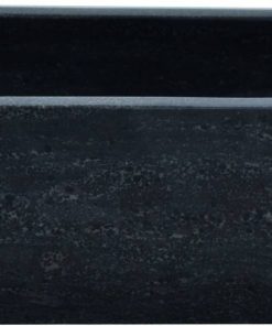 Saniselect Fontein smal 1 kraangat links 38x14x8 cm Hardstenen Zwart