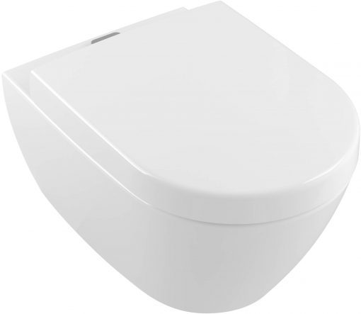 Villeroy&Boch Subway 2.0 diepspoelcloset wandmodel met directflush en aquareduct en afvoer horizontaal wit Alpin
