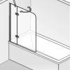 HSK Premium Softcube Badvouwwand 2-delig 100x140 cm chroom helder glas
