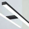 Line 45 Opbouwlamp Rechthoekig 50 cm Mat Zwart tbv. Spiegelkast