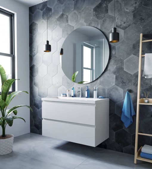 Ben Vario wastafelmeubelset 100cm glans wit