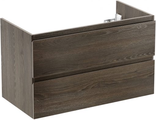 Ben Vario Wastafelonderkast greeploos 100x51x60 cm Sepia Eiken