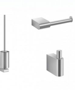 ZACK Atore toilet accessoireset 3-in-1 RVS mat