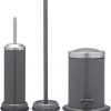 Sealskin Acero toilet accessoireset 3-in-1 grijs