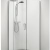 Sealskin Get Wet Custom douchecabine swingdeur rechts met zijwand 90x195 cm zilver hoogglans helder glas