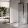 Ben Delphi Inloopdouche met Cube Glas 80x200 cm Mat Zwart