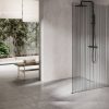 Ben Delphi Inloopdouche met Line Glas 120x200 cm Mat Zwart